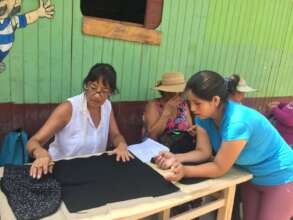 Knitters and Pati, a designer