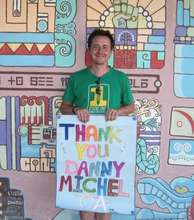 Volunteer fundraiser Danny Michel
