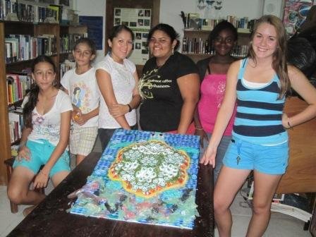 Marine Trash Turtle Art