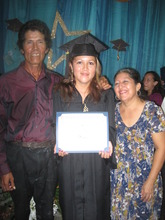 Proud parents and graduate