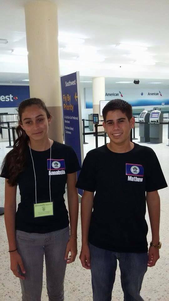 Annabella and Mathew en route to Leadership Camp