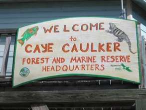 Welcome sign we painted on Earth Day 2009