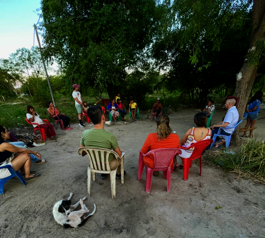 Meeting of volunteers with Takuapu Miri community