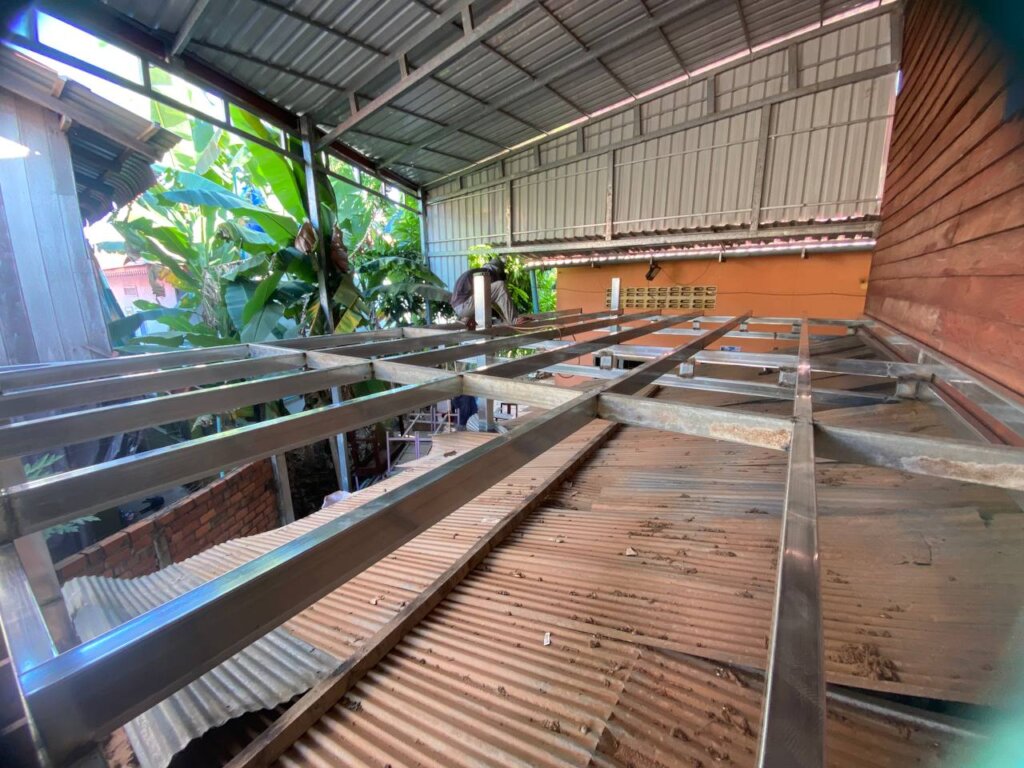 Roof...keeping us dry during the rainy season!