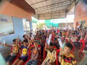 Canopy roof with smile children