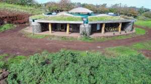 School built with garbage