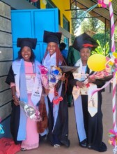 Faith, Maureen & Ann at their graduation