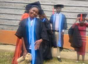 Naomi on her graduation day
