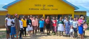 Young mothers in Kitui collecting their savings