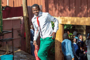 Mandela at the holiday secondary school retreat