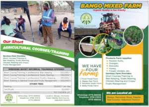 Brochure for short courses in agriculture