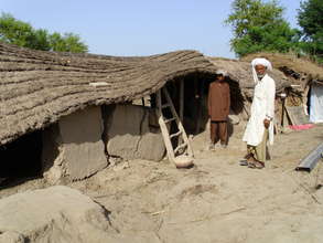 A damaged house of UC Bait Mir Hazar