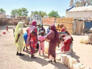 Water Distribution at IDPs Gathering Center