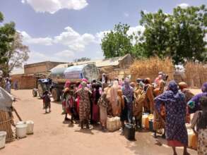 Water Distribution at IDPs Gathering Center