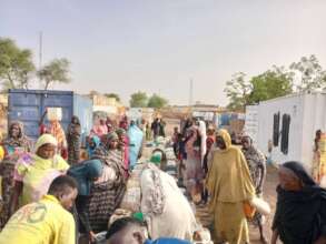 Water Distribution at IDPs Gathering Center