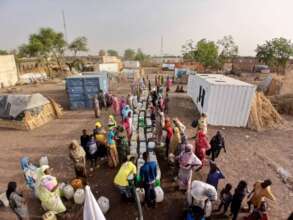 Water Distribution at IDPs Gathering Center