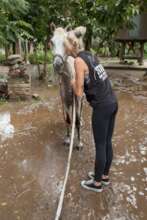 Showers and kisses for Rainbow