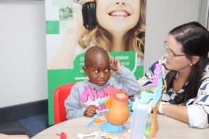 Hilma showed us that she can definitely hear!