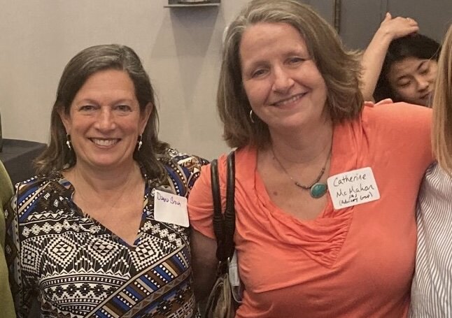 Learning co-lead Catherine McMahon with former CDA