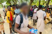 Sanitary Pads for 200 School Girls at Tinkong