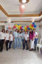 Volunteers supporting the workshop