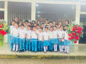 The ribbon cutting ceremony