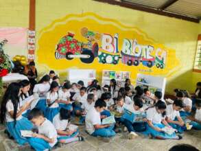 Reading time in their new library