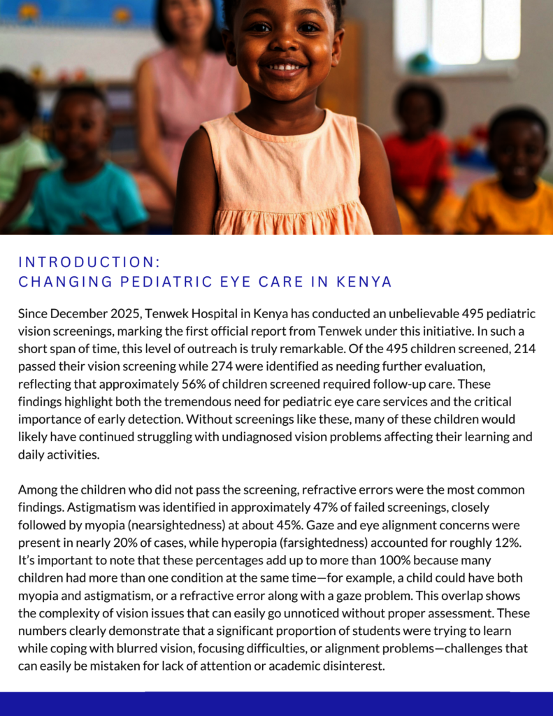 Changing Pediatric Eye Care in Kenya