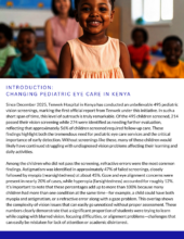 Changing Pediatric Eye Care in Kenya