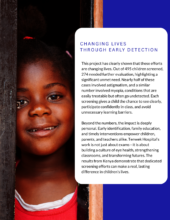 Changing Lives  Through Early Detection