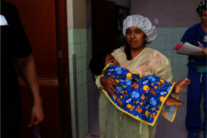 Mother with child in recovery