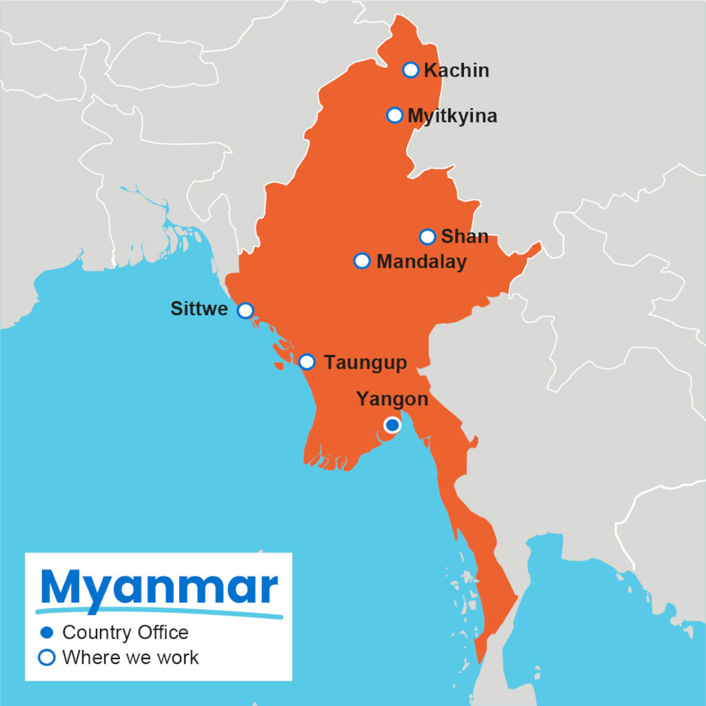 Myanmar map
