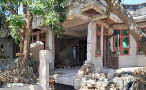 Second floor of the damaged house