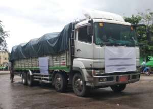 A Truck of a local partner organization