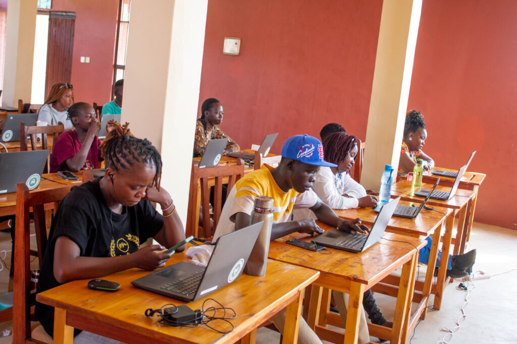 Students in a training session