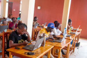 Students in a training session