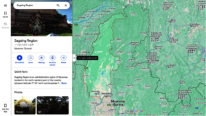Map of Sagaing Region