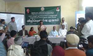 Collector addressing the gathering
