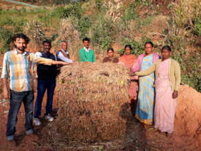 Full compost pile (Holabettu)