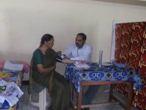 Checking blood presure