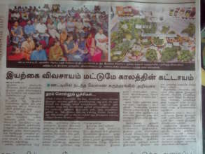 About the Organic Conference in the local daily