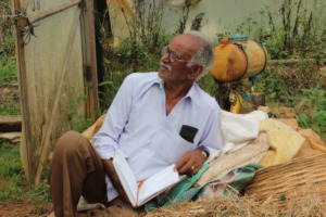 Megaraj ayya in his farm