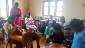 Kids play while moms learn