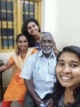 small farmers Ramani and Abbey and their two girls