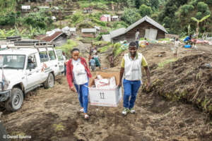 Mobile clinic in Kingi, Masisi territory