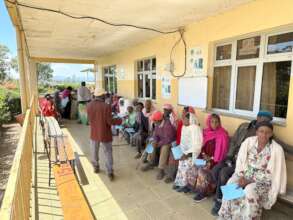 Patients awaiting care at Zizencho