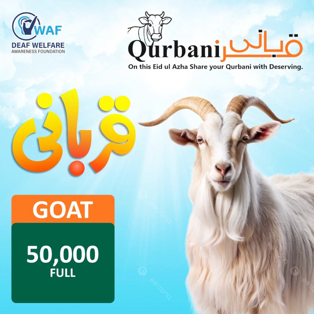Qurbani for 100 Deserving Deaf Families