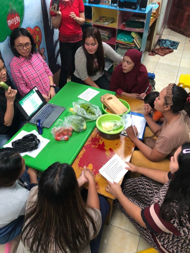 Jakarta's urban poor: 15 family nutrition classes
