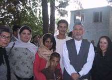WAW Staff with President Hamid Karzai