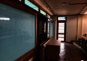 the glassboard for lecture